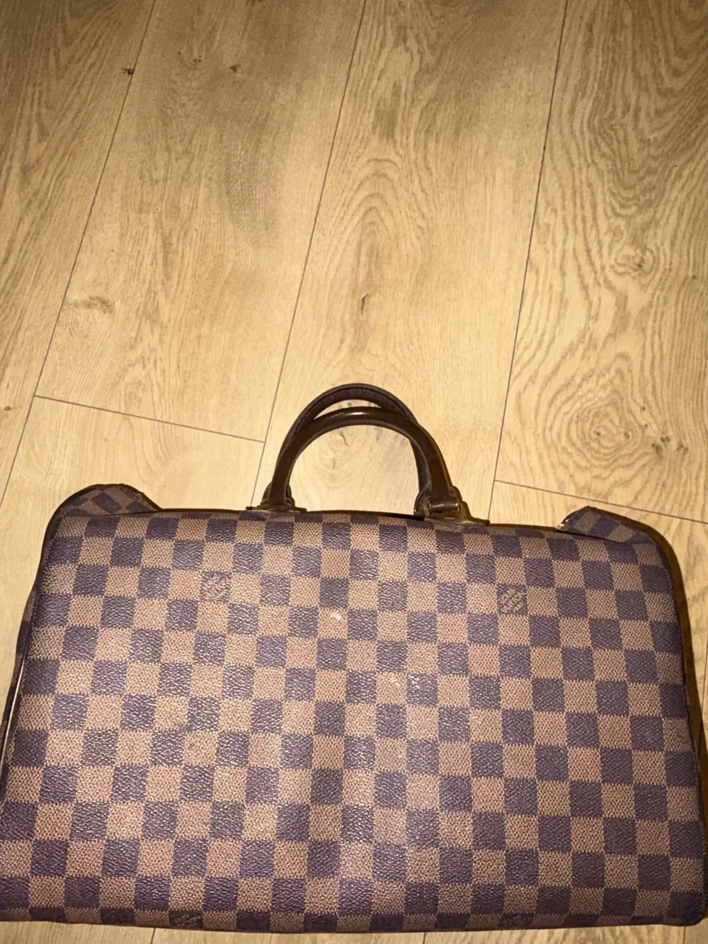 Classic Brown LV Checkerboard Handheld Bag